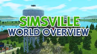 Simsville World Overview  The Sims 3 [upl. by Ulick]