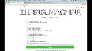 Simulador de la Máquina de Turing [upl. by Radke]