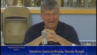 Vergennes City Council June 26 2012 [upl. by Veneaux243]