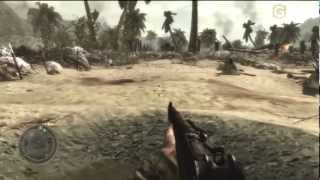 World at War Ray Gun Easter Egg on Little Resistance Campaign Mission [upl. by Ettevey571]