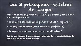 2 minutes pour reconnaître les registres de langue [upl. by Giacomo]