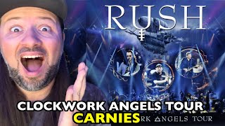 RUSH Carnies CLOCKWORK ANGELS TOUR LIVE  REACTION [upl. by Nedle703]