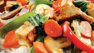 SteamFried Vegetables With Tofu  High Protein Vegan [upl. by Wini424]