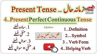 Forth and Last KindType of Present Tense ”Present Perfect Continuous Tense”… By SJabeen [upl. by Ozkum]