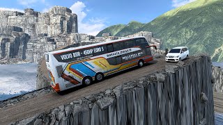 Worlds Driving Challenge Adventures on Narrow Roads uphill 042 [upl. by Aretahs]