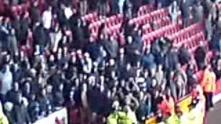 Millwall fans kicking off with Police and Stewards at Bramall Lane [upl. by Anaud]