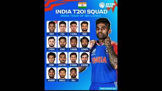 Indian T20 team for Sri Lanka tour 2024 India’s T20 squad for Sri Lanka [upl. by Lebasi944]