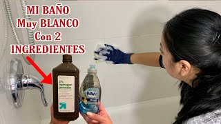 ✅ solo con 2 INGREDIENTES MI BAÑO MUY BLANCO como LIMPIAR Y BLANQUEAR EL BAÑO FACIL Y RAPIDO [upl. by Enylhsa]