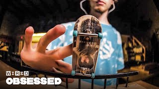 How This Guy Mastered Fingerboarding  Obsessed  WIRED [upl. by Ahsemak]