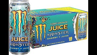 Provamos o Monster Aussie Lemonade Juicy Energy  Juicy Importado [upl. by Atnahs]