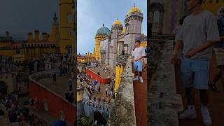 Sintra in thunderstorm 🏰 sintraportugal sintra castles palace penapalace [upl. by Elacim]