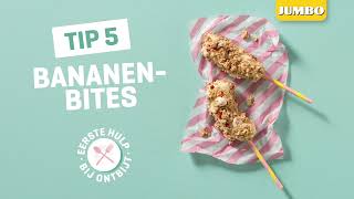 Ontbijtrecept  Bananenbites met yoghurt en cruesli  Jumbo [upl. by Atnima834]