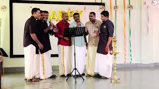 The Petals of Harmony Onam song by CISF Unit Calicut Airport personnel during Onam Celebrations [upl. by Luz]