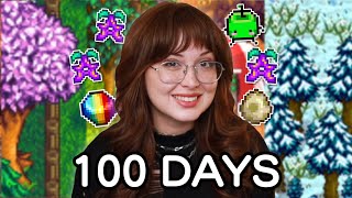 I played 100 days of Stardew Valley [upl. by Mazlack]