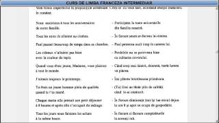 Curs de limba Franceza Intermediari temavocabular  Lectia 5 [upl. by Leahcimnaes808]