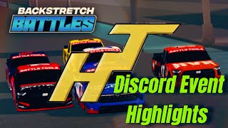 Discord Events  Backstretch Battles Racing Highlights 1 [upl. by Fosdick]