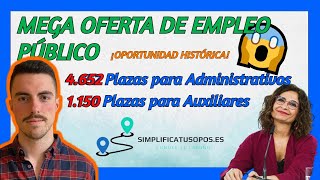 🔥 MEGA OFERTA DE EMPLEO ESTATAL 2022 🔥 Oportunidad histórica para ser funcionario 👨‍💼👩‍💼 [upl. by Heeley]