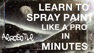 BEGINNER SPRAY PAINT ART TUTORIAL [upl. by Walford]