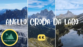 Anello della Croda da Lago Lago Federa  Lastoi de Formin  Mondeval  Dolomites Drone [upl. by Sidwel]