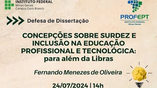 Banca de defesa de dissertação  Fernando Menezes de Oliveira [upl. by Nirred]