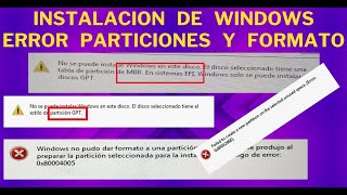 Error al Instalar Windows MBR  GPT  Crear Particion  Formatear  SOPTECO [upl. by Raual]