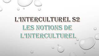 Introduction à linterculturel S2  les notions de linterculturel [upl. by Karlise]