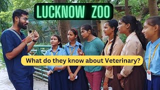 Interaction with school children in Lucknow zoo 🔥🔥 Funny answers 😆  Vetstudy [upl. by Salamone]