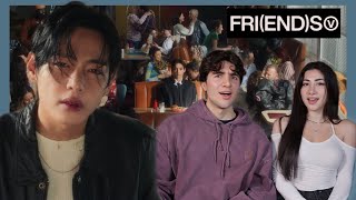 OBSESSED 😍  V ‘FRIENDS’ Official MV REACTION [upl. by Haya]