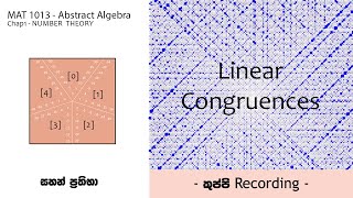 Linear Congruences කුප්පිය  MAT 1013Abstract Algebra  Number Theory  Sahan Prathibha [upl. by Laikeze922]