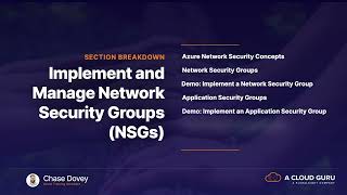 6 Implement and Manage Network Security Groups NSGs chapter6 Section Introduction [upl. by Gautious]