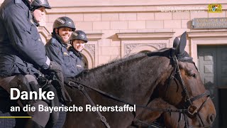 Zum Weltpferdetag Die Reiterstaffel der Bayerischen Polizei [upl. by Adnorrahs]