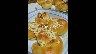 Ensaymada bread for my kids snacks bake bread breadrecipe ensaymada bakinglove [upl. by Nosduj19]