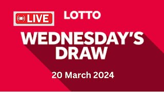 The National Lottery Lotto Draw Live Results from Wednesday 20 March 2024  lotto live [upl. by Ribble]