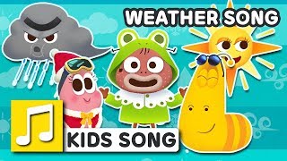 WEATHER SONG  ENGLISH NURSERY RHYME  BEST KIDS SONG  LARVA KIDS  FULL SONG  LEARNING ENGLISH [upl. by Ranchod]