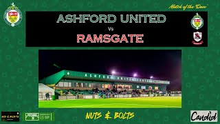 Ashford Utd v Ramsgate Highlights from Tuesday nights game at The Homelands [upl. by Anikas]