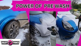 Power of PreWash detailing satisfying valeting snowfoam [upl. by Anyak]