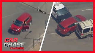 FULL CHASE Pursuit ends with police performing PIT maneuver on stolen Kia SUV  Car Chase Channel [upl. by Paugh]