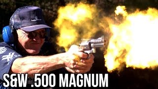 SampW 500 MAGNUM RECORD 5 shots in 1 SECOND in high speed with Jerry Miculek [upl. by Assened]