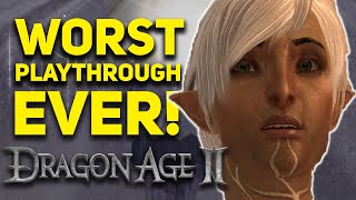 Dragon Age 2 WORST PLAYTHROUGH EVER  All Companions Die Leave or Hate Hawke [upl. by Ebbie]