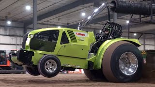 Tractor pull 2023 Pro Stock Tractors NTPA Spring Nationals Saturday Session Shipshewana IN [upl. by Enelak]