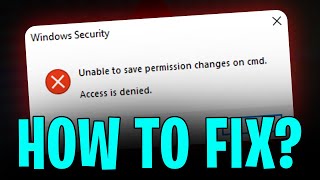 How to Fix Error quotUnable to Save Permission Changes  Access is Deniedquot  EASY SOLUTION [upl. by Negiam211]