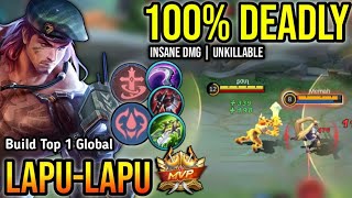 LAPULAPU BEST BUILD 2023  BUILD TOP 1 GLOBAL LAPULAPU  MOBILE LEGENDS✓ [upl. by Aikar]