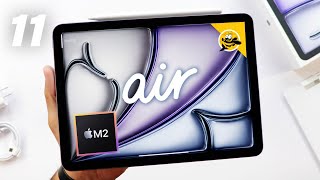 M2 iPad Air 11quot 2024 Unboxing and First Review [upl. by Vincenty378]