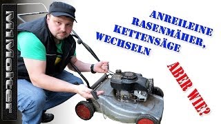 Anreißleine Rasenmäher Kettensäge wechseln Startseil Rasenmäher wechseln so gehts [upl. by Speroni970]