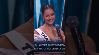 Miss Universe Thailand 2024 Opal Suchata Chuangsri during Question amp Answer Section [upl. by Yedok510]