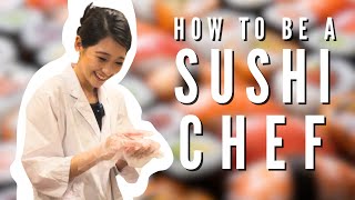 Training with a Sushi Master in Shinjuku Tokyo [upl. by Ahsiekit]