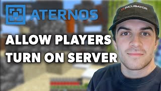 How to Allow Players to Turn on Your Aternos Server Full 2024 Guide [upl. by Imaj]