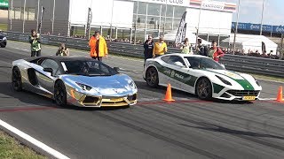 Lamborghini Aventador LP700 vs Ferrari F12 berlinetta [upl. by Malin805]