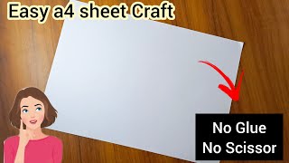 Easy A4 sheet craft tamil  Paper craft ideas easy  Priyauma crafts [upl. by Ronoc]