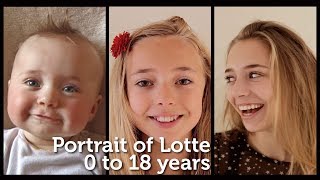 Portrait of Lotte 0 to 18 years [upl. by Dihahs]